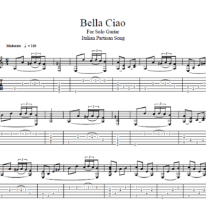 "Bella Ciao" for Solo Guitar